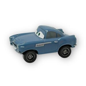 Disney Pixar Car Finn McMissile Toy Car Plastic Small Blue Mustache 2.25" Mattel